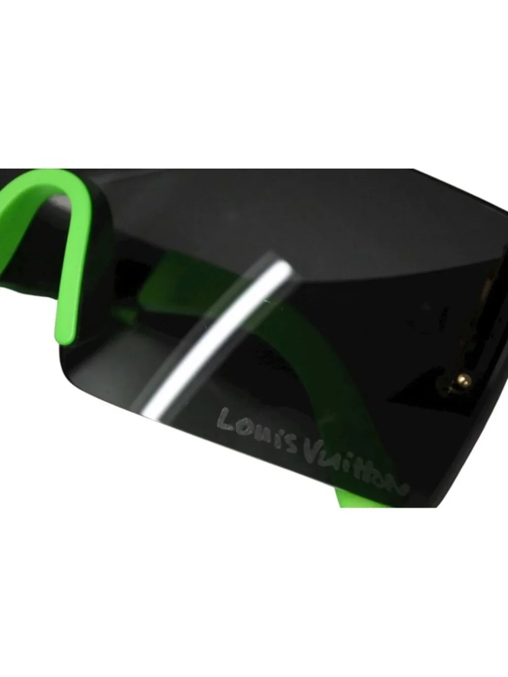 Louis Vuitton LV Graffiti Mask Sunglasses Black Green Stephen Sprouse Eyewear
